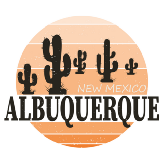 Albuquerque New Mexico Skyline Sticker