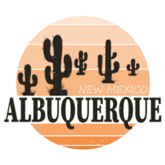 Albuquerque New Mexico Skyline Sticker