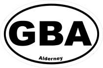Alderney Gba Oval Sticker