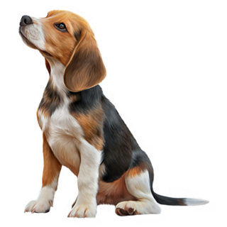 Alert Beagle Sticker