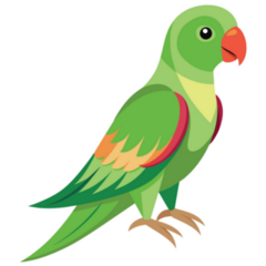 Alexandrine Parakeet Sticker