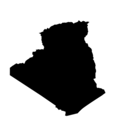 Algeria Country Map Sticker