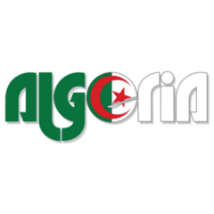 Algeria Lettering Reflection Sticker