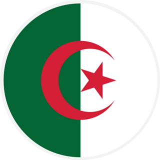 Algeria Round Country Flag Sticker