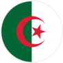 Algeria Round Country Flag Sticker