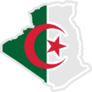 Algerian Map Flag Sticker