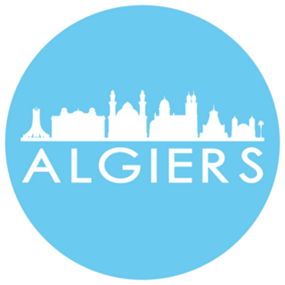 Algiers, Algeria Capital Round Button Sticker
