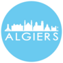 Algiers, Algeria Capital Round Button Sticker