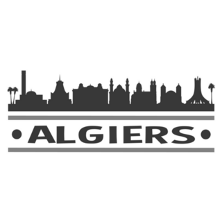 Algiers Algeria Travel City Skyline Sticker