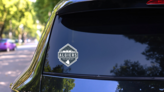 Algiers Algeria Travel Stamp Icon Sticker on a Rear Car Window (New) example