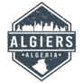 Algiers Algeria Travel Stamp Icon Sticker