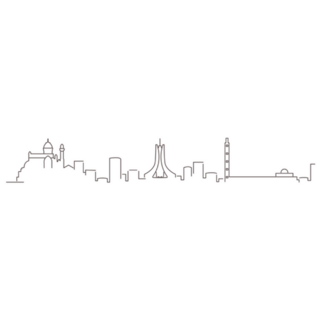 Algiers Dark Line Algeria Sticker