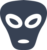 Alien Head Sticker