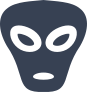 Alien Head Sticker