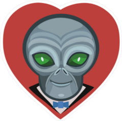 Alien Love Sticker