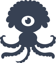 Alien Octopus With One Eye Sticker