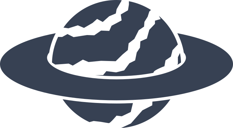 Alien Planet With Ring Sticker