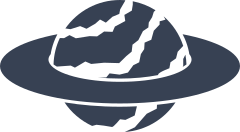 Alien Planet With Ring Sticker