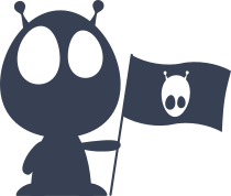 Alien With Alien Flag Sticker