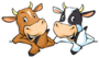All Cows Recommend With Thumb Up Sticker
