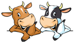 All Cows Recommend With Thumb Up Sticker