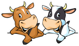 All Cows Recommend With Thumb Up Sticker