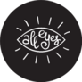 All Eyes - Handwritten Quote On Black Sticker