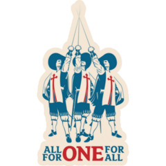 All For One For All Sticker