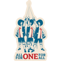 All For One For All Sticker