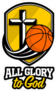 All Glory To God Basketball Shield Icon Sticker