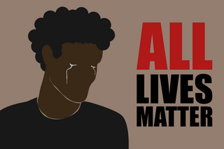 All Lives Matter Tears Sticker