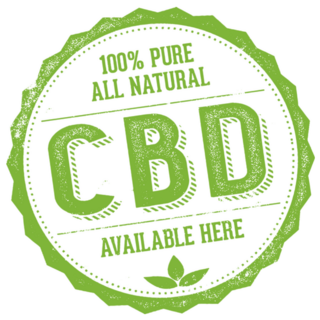 All Natural Pure Cbd Oil Sign Sticker