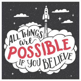 All Things are Possible Sticker