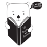 All We Need Is Education Cute Reading Bear Sticker