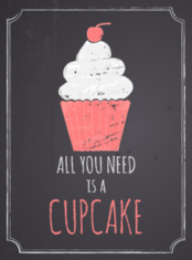 All You Need Is A Cupcake Sticker