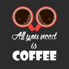 All You Need Is Coffee Sticker