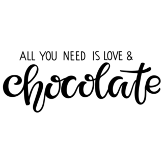 All You Need Is Love And Chocolate Sticker
