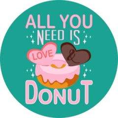 All You Need Is Love Donuts Sticker