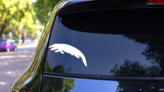 Alligator Crocodile Dinosaur Sticker on a Rear Car Window (New) example