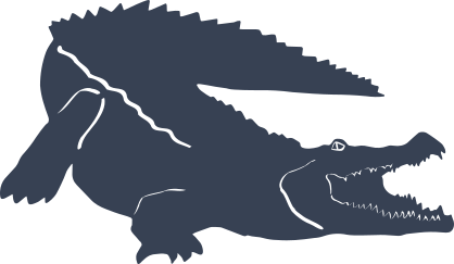 Alligator Crocodile Snapping Sticker