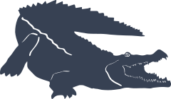 Alligator Crocodile Snapping Sticker