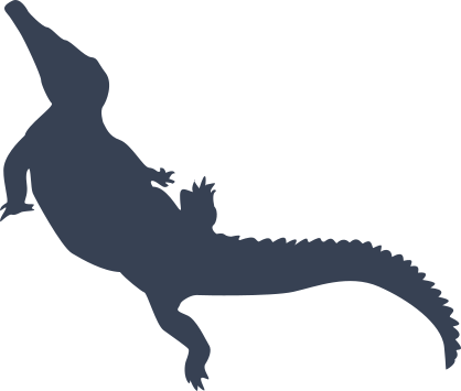 Alligator Crocodile Walking Sticker