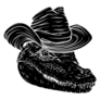 Alligator Head With Cowboy Hat Sticker