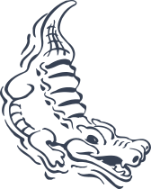 Alligator Or Crocodile Swimming Sticker