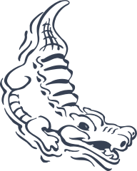 Alligator Or Crocodile Swimming Sticker