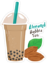 Almond Bubble Tea Sticker