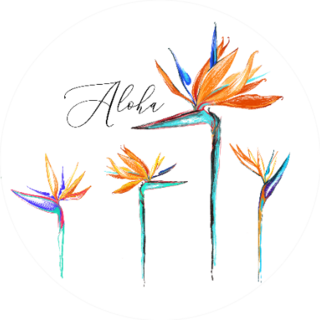 Aloha Birds Of Paradise Sticker