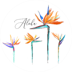 Aloha Birds Of Paradise Sticker