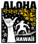 Aloha Hawaii Illustration Sticker