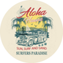 Aloha Hawaii Sun Surf and Sand Sticker